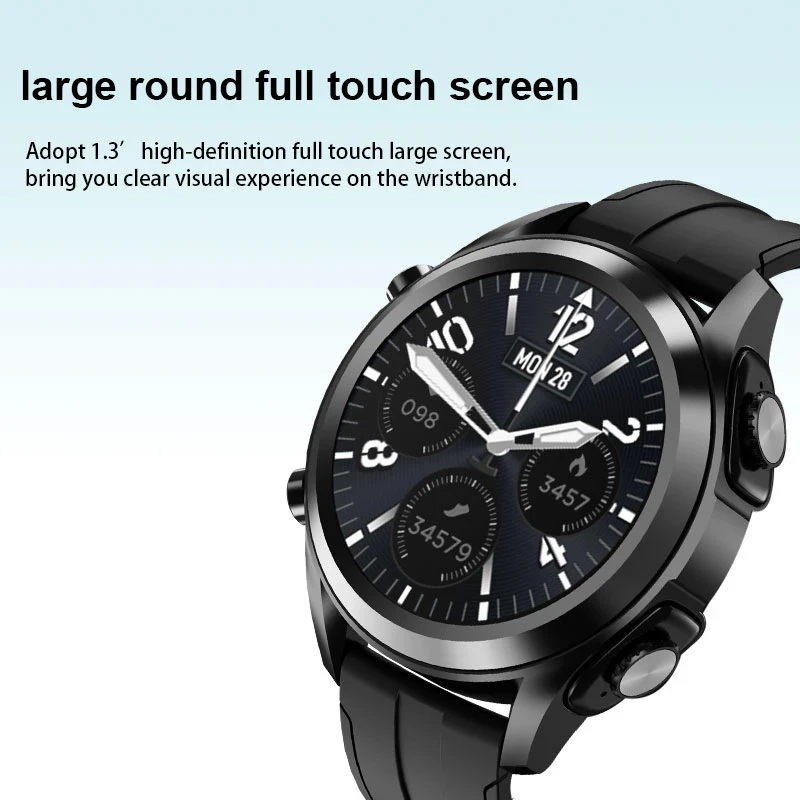 T10 smartwatch houses its ear buds smart bracelet bt headset wrist band watch with tws earbuds bt 5.0