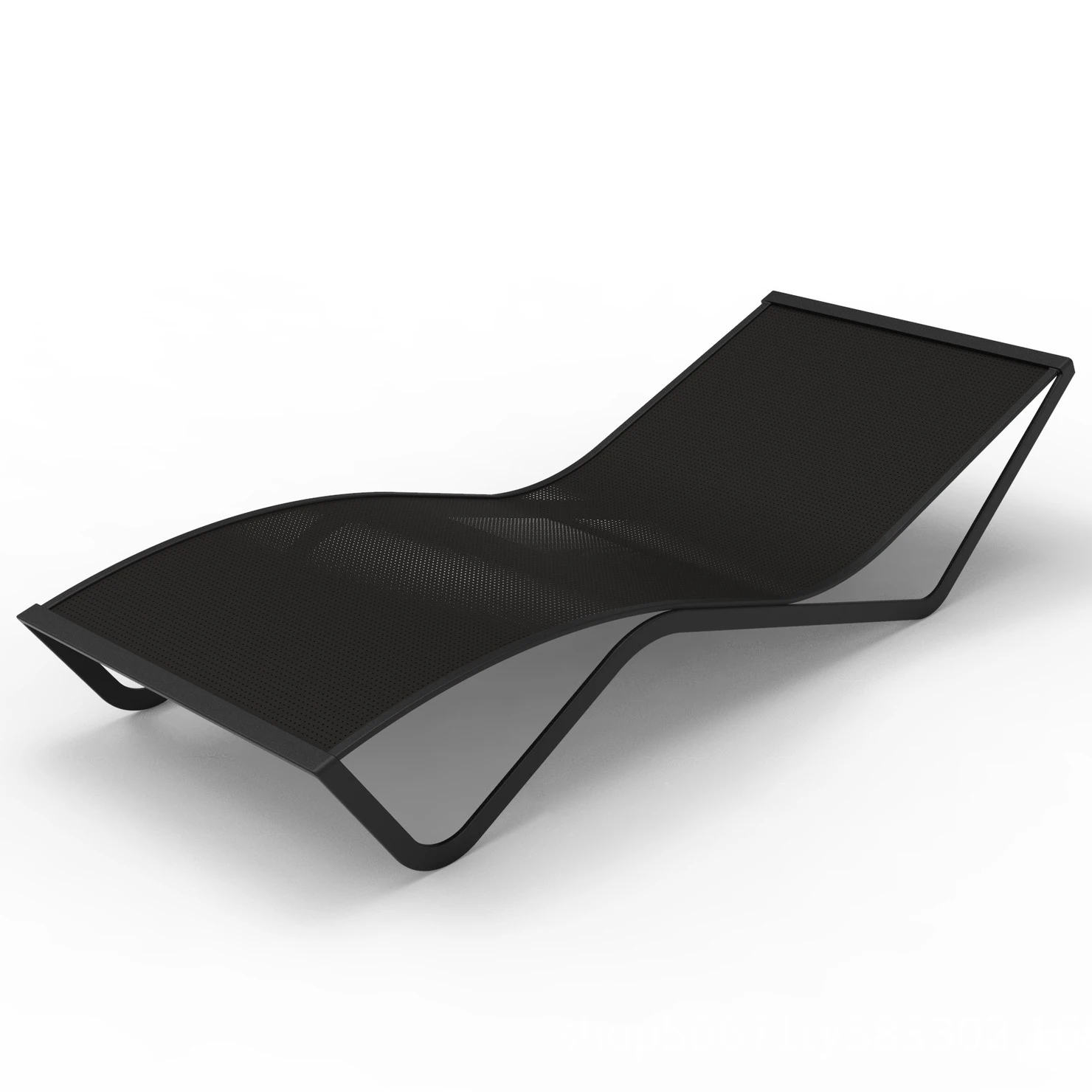 Outdoor balcony lounge rattan outdoor patio swimming pool reclining bed rattan woven beach chair sun loungers