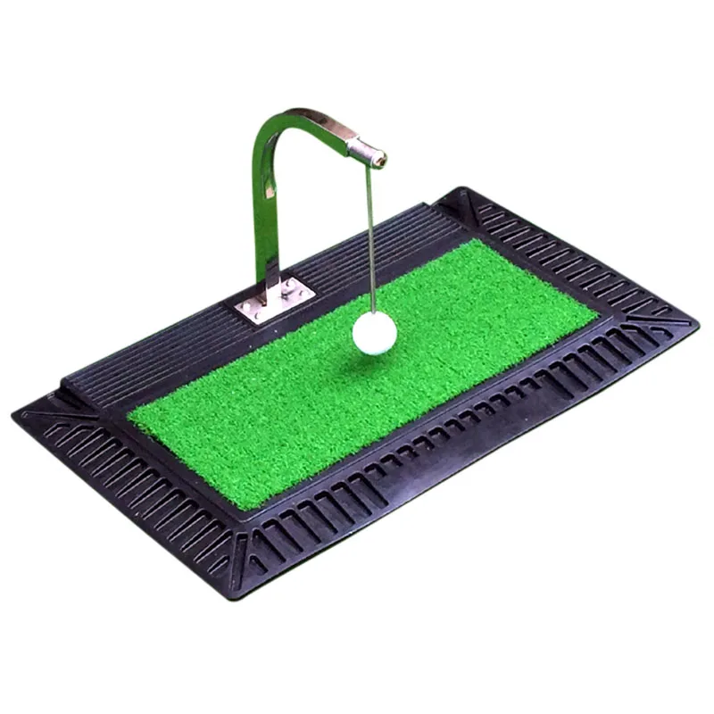 New arrival golf swing practice set with spinning ball swing trainer +hitting mat+rotation practice ball for indoor practice