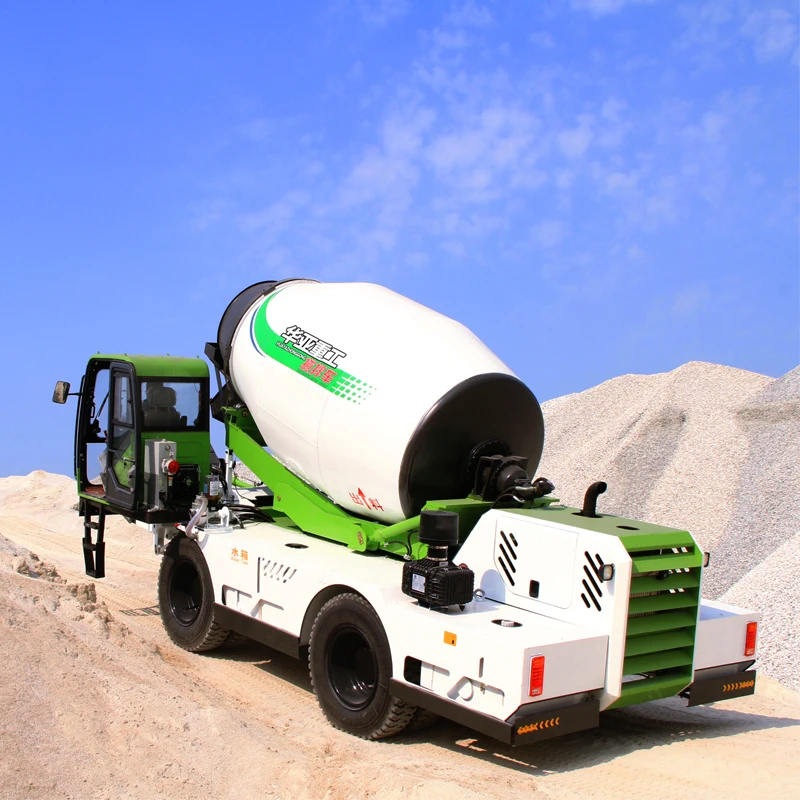 China new HUAYA high quality 2 cbm 6.5 cbm self loading mixer concrete mixer with EPA/Euro5