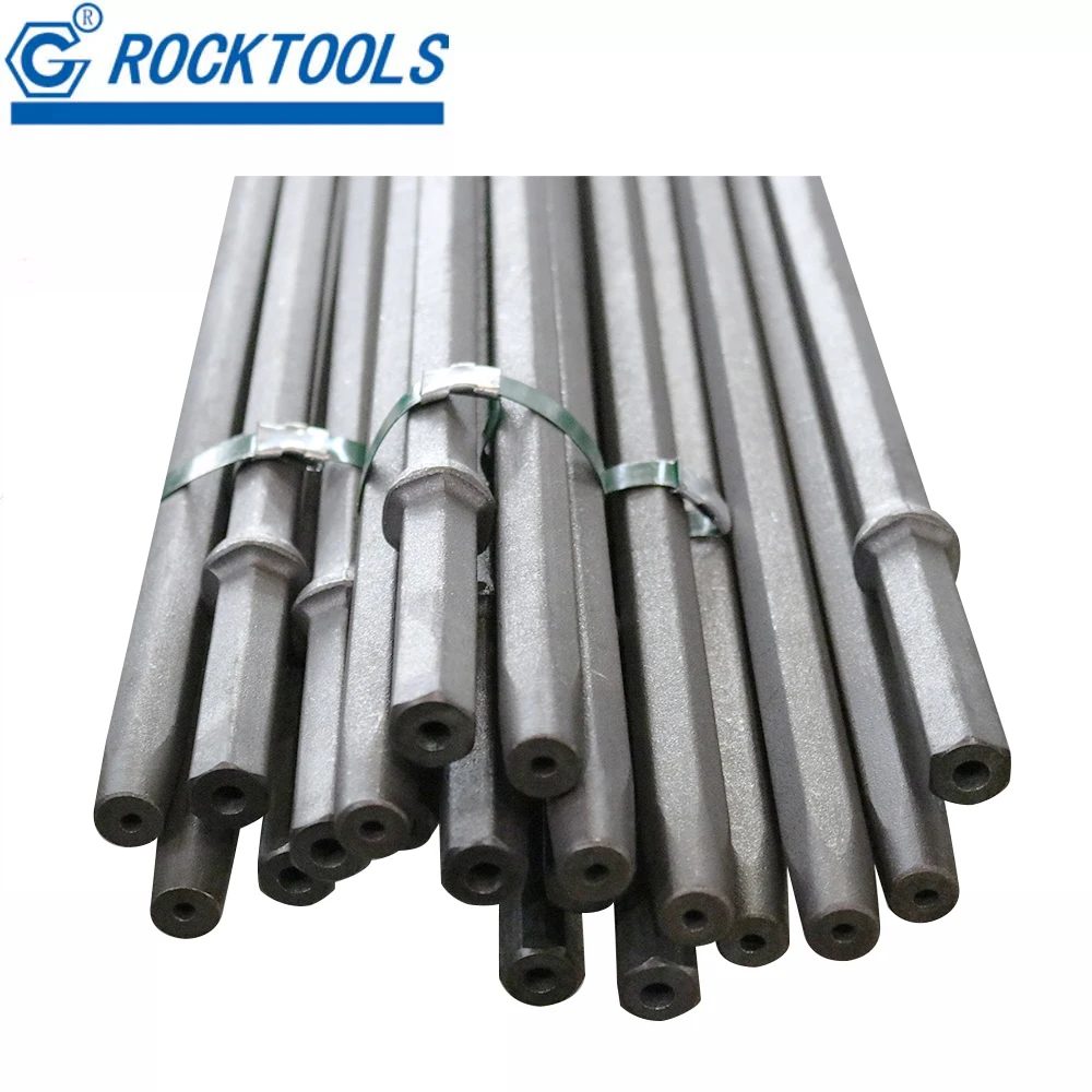 China Drill Rod Taper Manufacturer H22 11 Degree Tapered Drill Rod For Mining Tunneling Exploration
