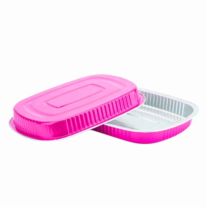 850ml disposable food grade baking pizza pan baking bread aluminum foil trays