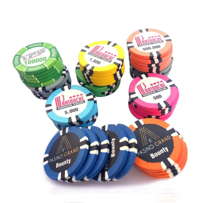 blank Casino Ceramic Chips  ceramic pokerchip with your LOGO