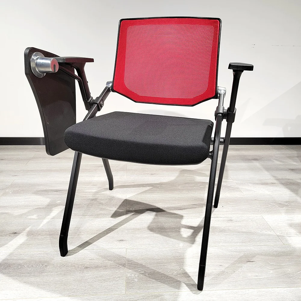 Пластиковые стулья, тренировочный стул с блокнотом для письма, офисная мебель, стул для конференций