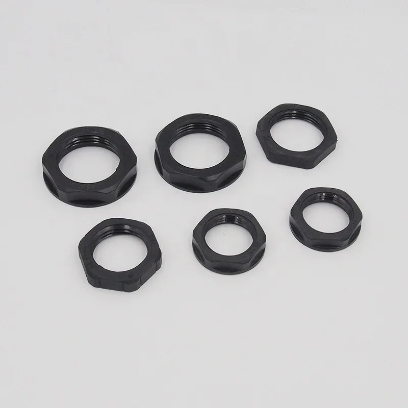 Factory Hexagonal fastener Flange Series Nylon plastic Lock Nut