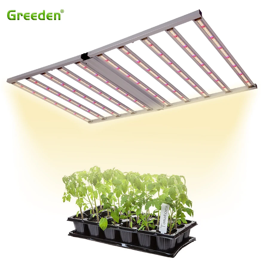 Greeden Led Grow lights 1000W 10bars Red 660nm Full Spectrum Grow Light for Indoor Personal Commercial Greenhouse Plants