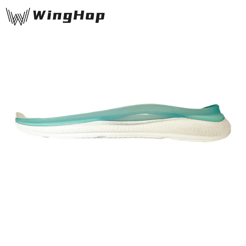 Custom casual TPR sport sneaker men chunky outsole rubber Planta de zapato TPU popcorn shoe MD TPU running sole glow in dark