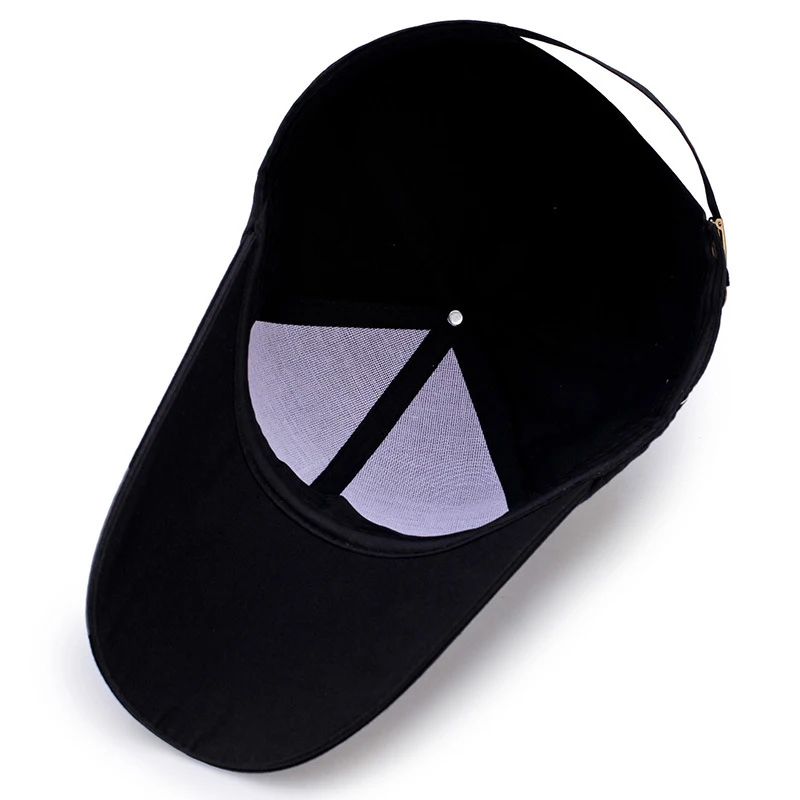 Wholesale Fashion Korean Sport Style Long Visor Outdoor Sunscreen Polyester Cotton Fishing Travel Baseball Cap