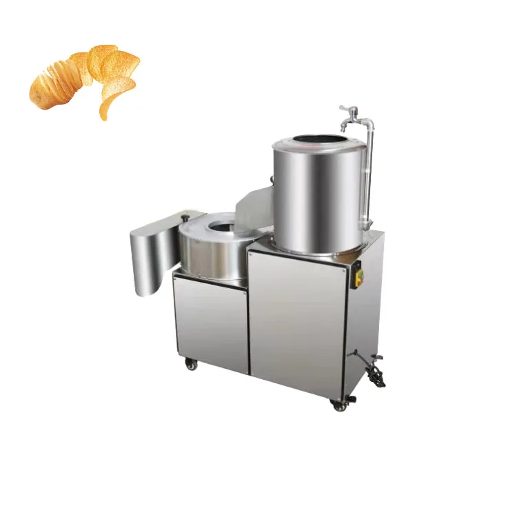 High Quality French Fries Cutter Potato Peeling Washing Cutting Machine Potato Peeler Machine Price