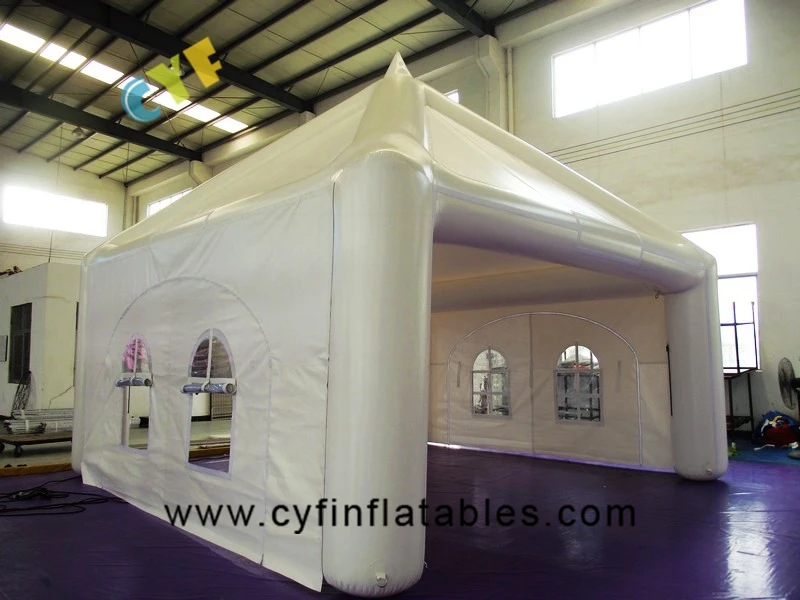 Customized size large outdoor oxford inflatable white marquee tent for wedding party