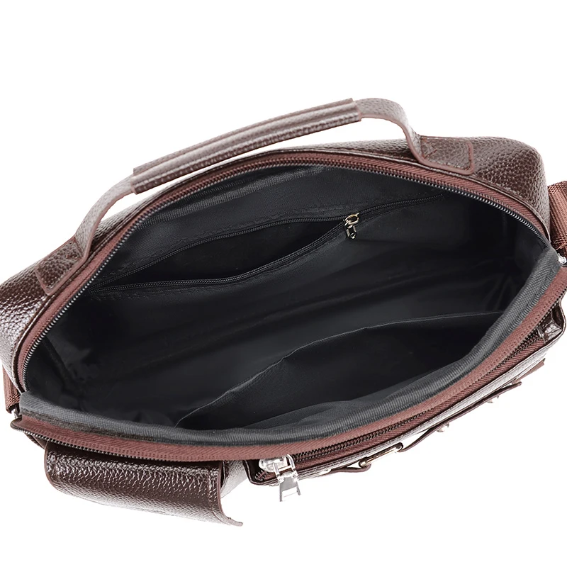 Hot Sales Bolsos De Hombre Durable Leather Business Bags Waterproof Briefcase Laptop Sleeves For Men