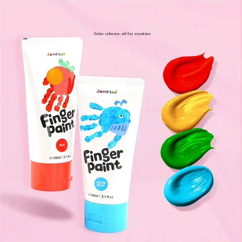 finger painting paint children graffiti watercolor painting set non-toxic washable paint Baby doodle set