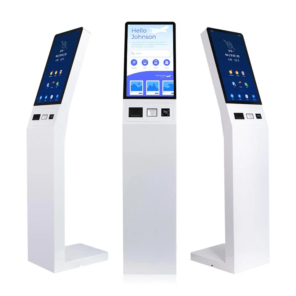Win11 Win10 Android 15.6 21.5 32 Inches Self Payment Advertising Display Terminal Stand Interactive Information Kiosk