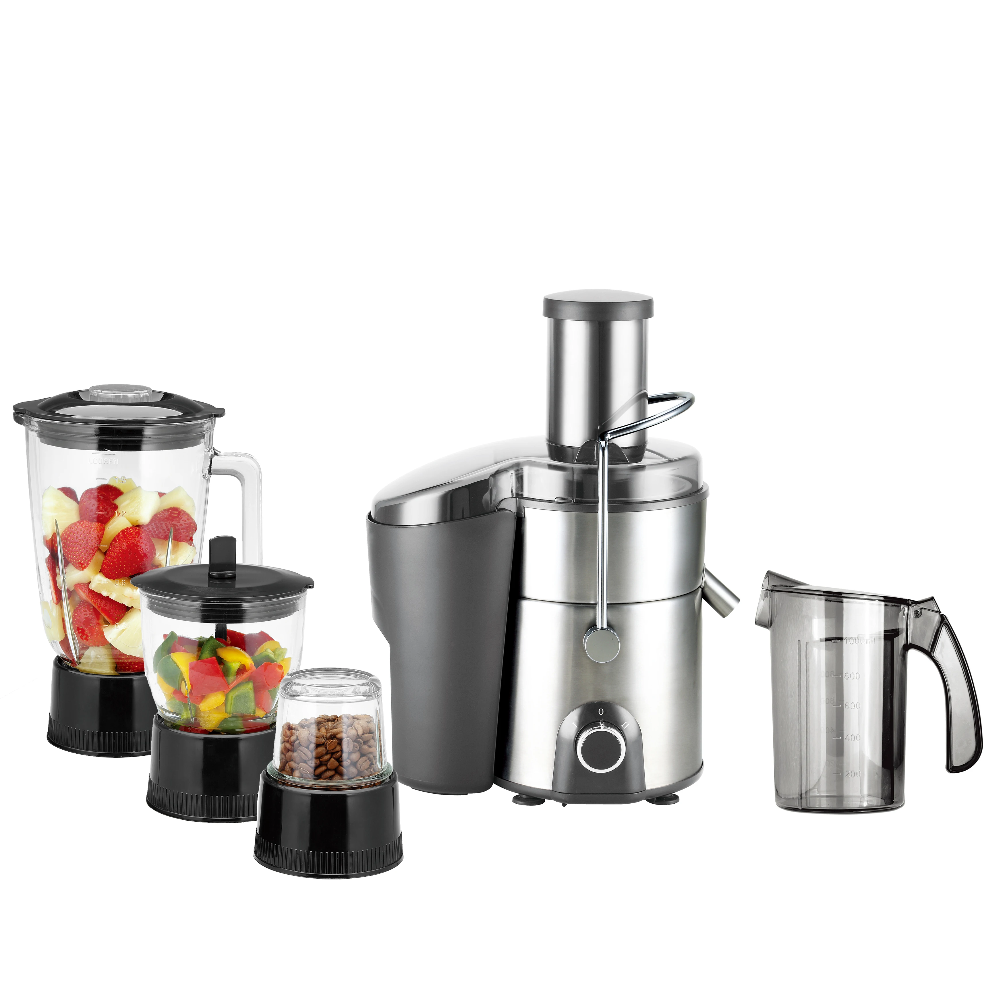 Manufacture Fruit Mixi Big Power Full Copper Motor 1200W Whole Fruit Big Mouth 85mm Juice Extractor Fruit Juicer Machine Juicer