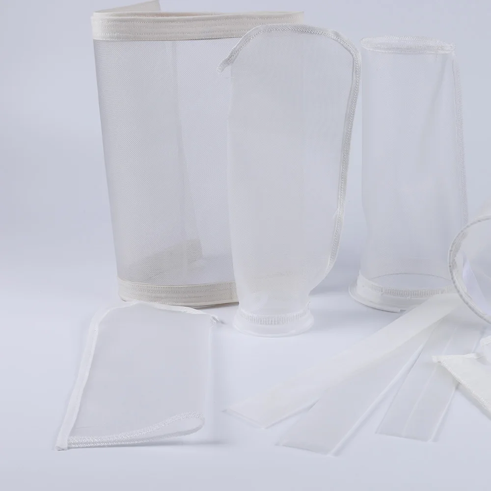 Nylon Mesh Water Liquid Filter Sock Custom Ring Mouth Micron Polyester PP PE Nylon Liquid Filter Bag