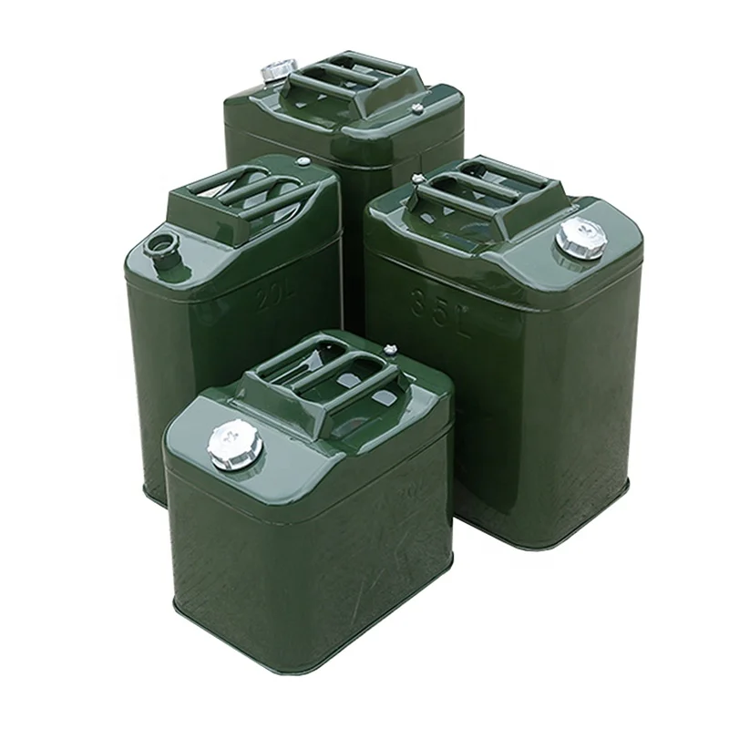Green Steel Cold rolled plate Gasoline Fuel Tank Petrol Can 20 liter Gal Oil Drum Gas Diesel Gasoline Popular
