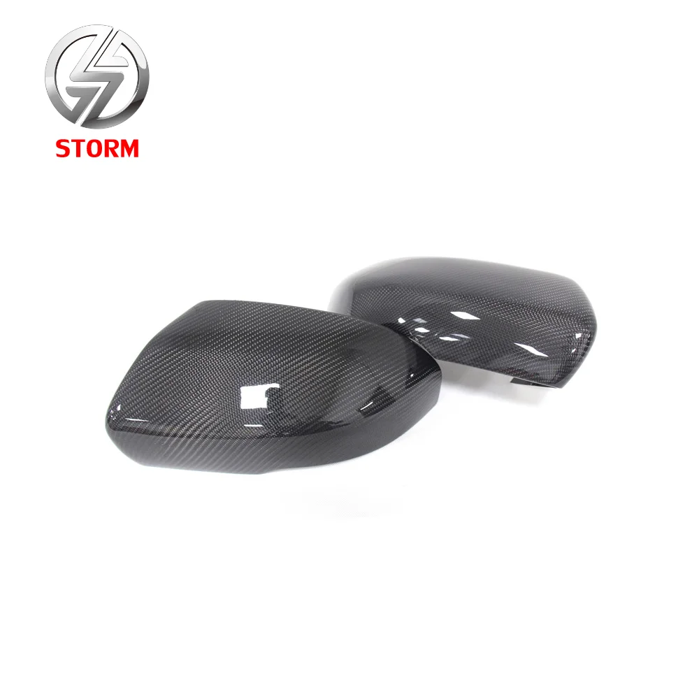 Car Exterior Accessories Replacement Carbon Fiber Door Mirror Cover Gloss Black Finished For Range Rover Evoque 2012-2013