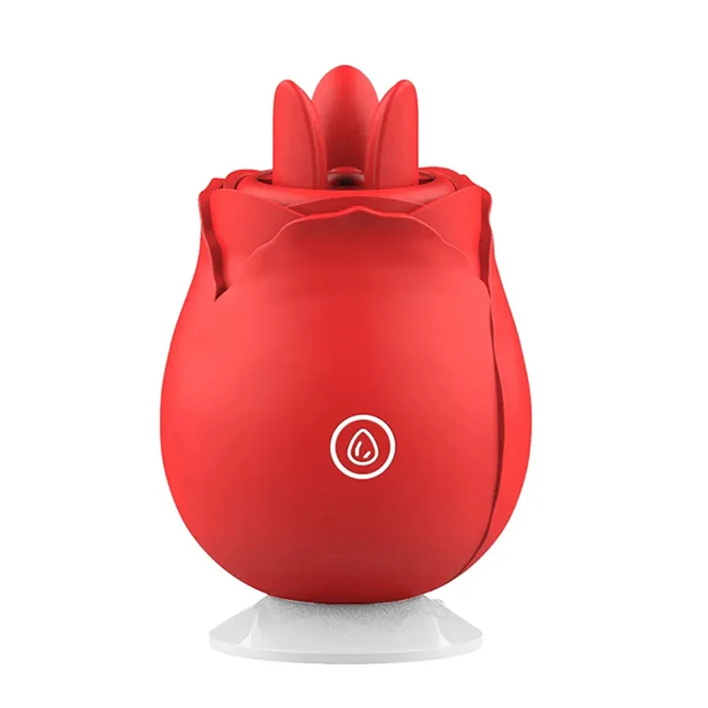 Rose Shape Vagina Sucking Vibrator,Nipple Sucker Oral Licking Clitoris Stimulation Powerful Mute Sex Toys for Women