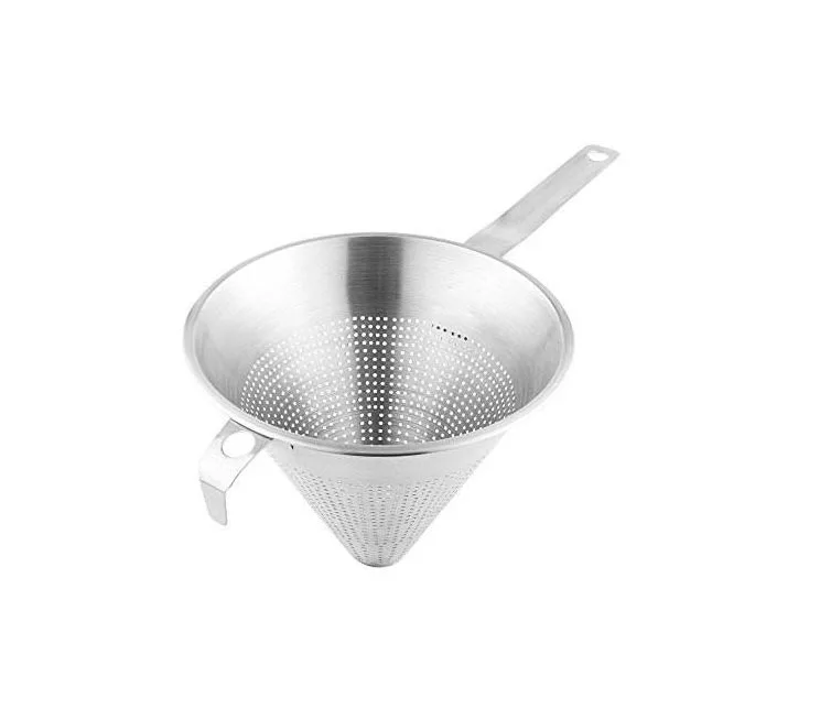 High quality flour cone-shaped stainless steel flour kitchen mesh sieve professional flour sifter