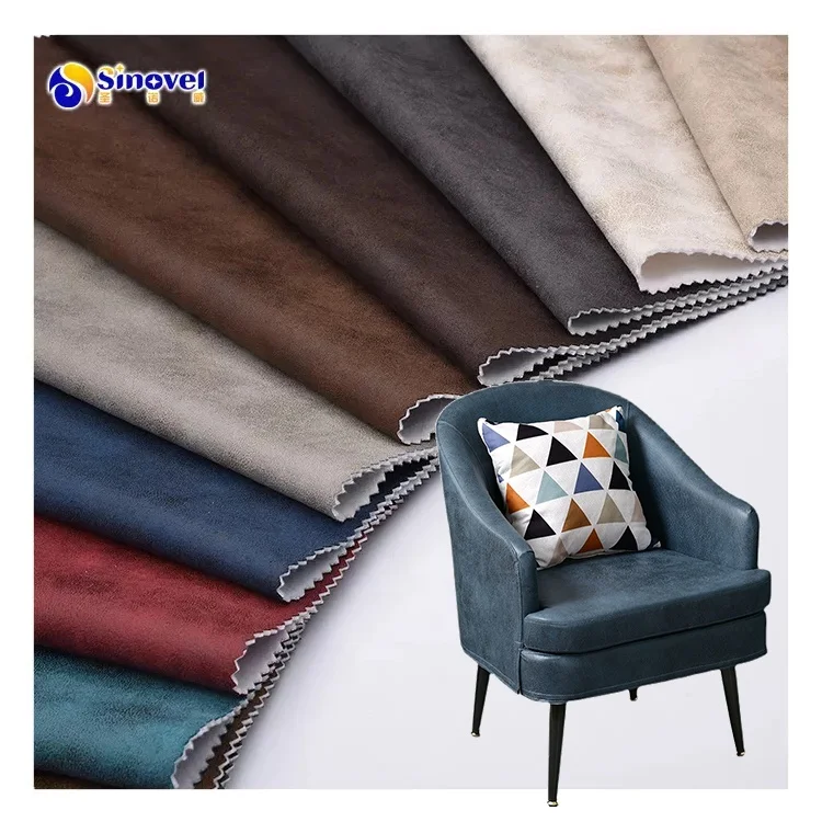 2025 New Waterproof 100%Polyester Material Bronzing Faux Leather Suede Upholstery Brown Sofa Cover Fabric For Furniture Textile