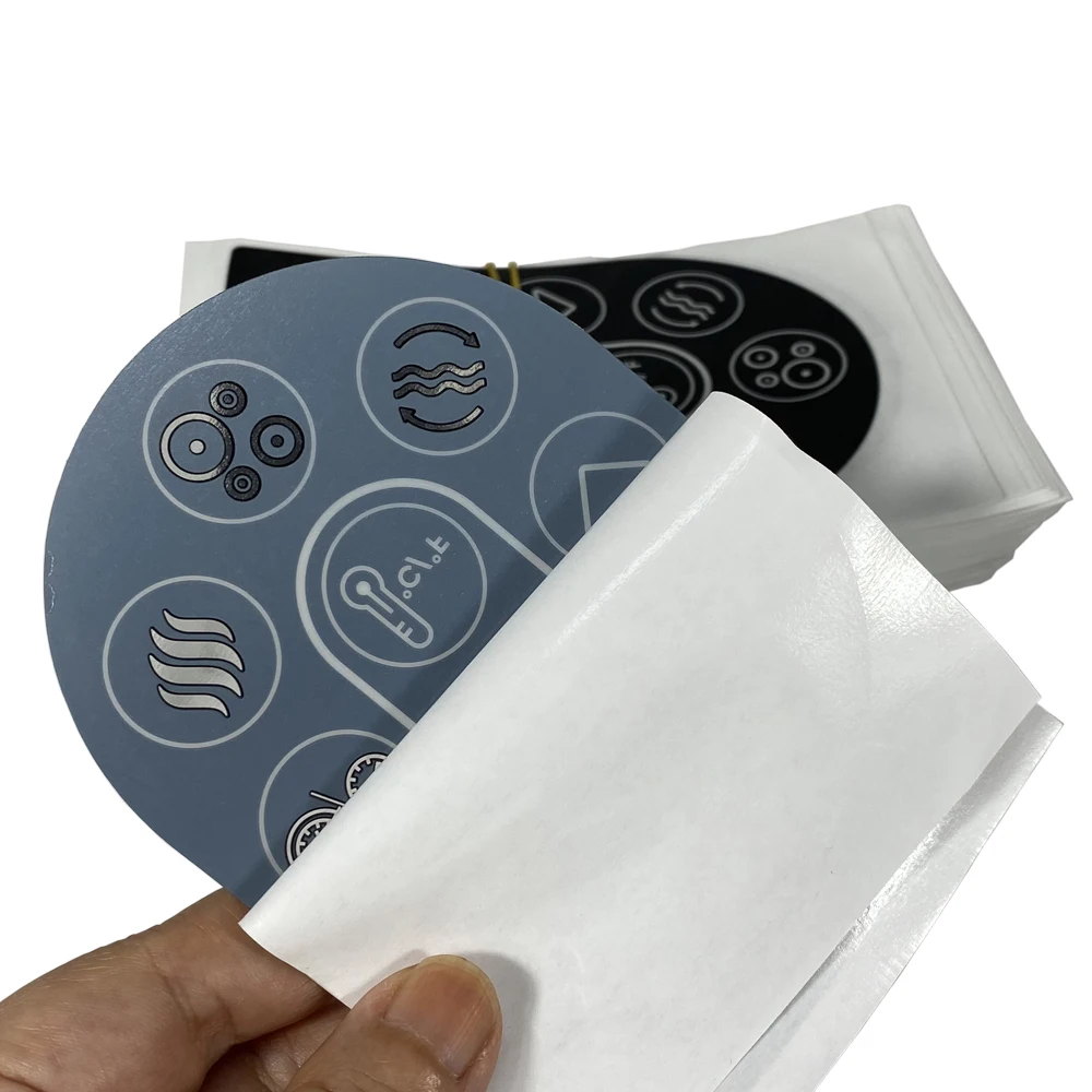 Custom Silk Screen Printed front Control Panel Polycarbonate PC Lexan Label Sticker