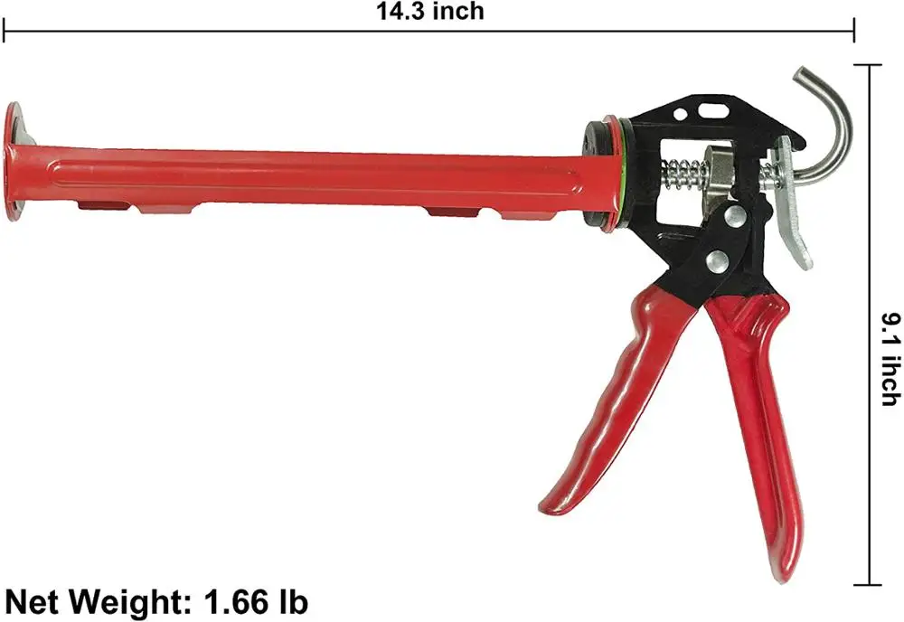 Stainless Steel Piston Rod Caulking Gun stainless steel silicone GUN  stainless steel Caulk Gun