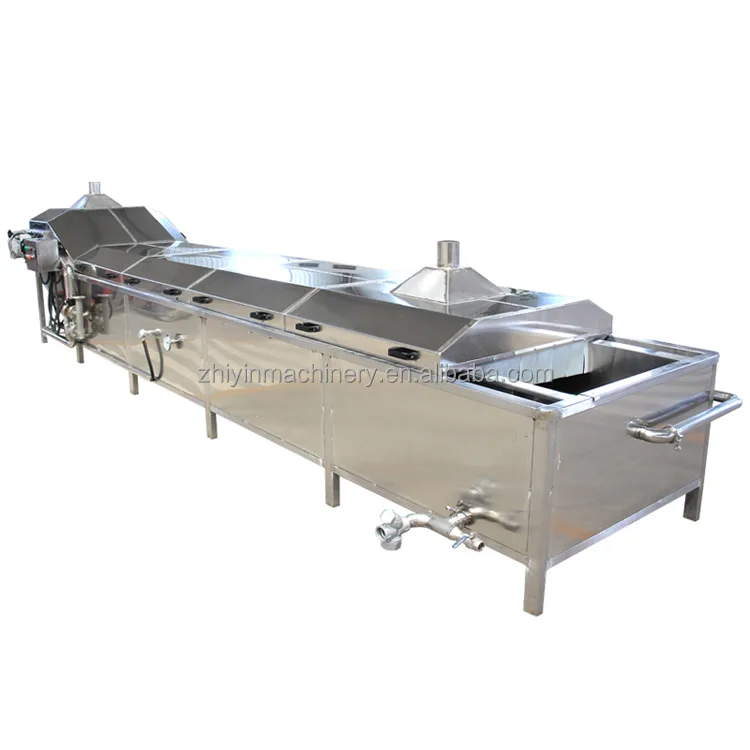 Factory Price Electric Heating 2500kg Banana Chips Almond Nut Peanut Blanching Machine Blanching French Fries Production Line