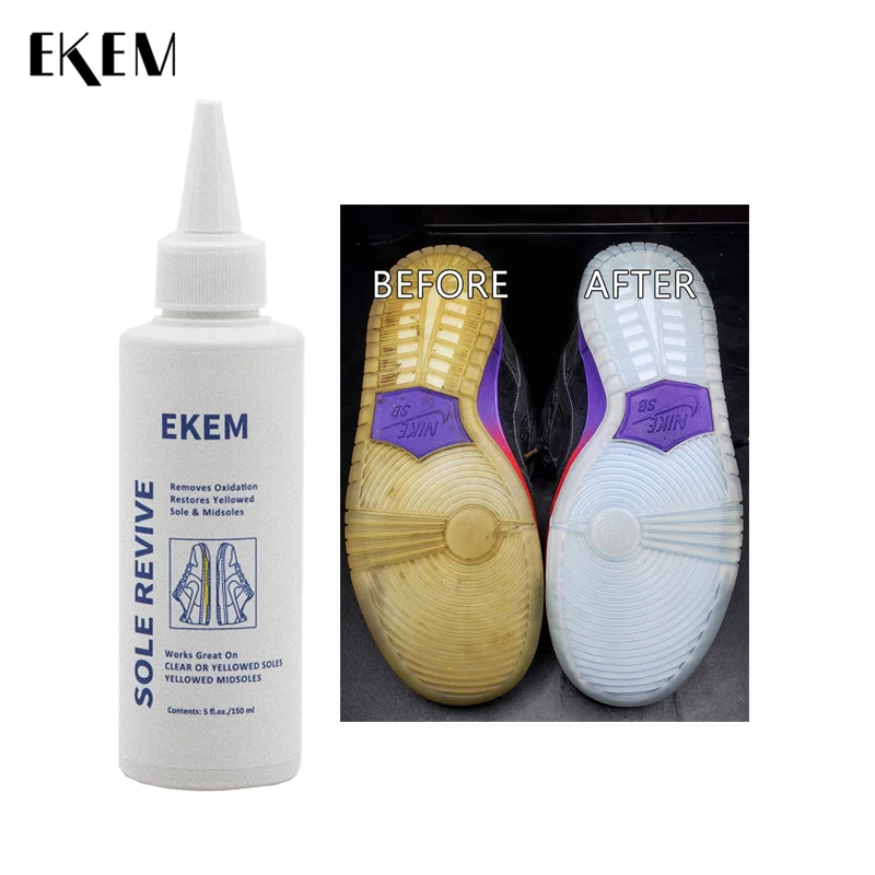 EKEM Custom low MOQ Sole Bright Sole/Midsole Reviver Anti-oxidation Remove Yellow Shoe Sole Whitener Cream Sauce