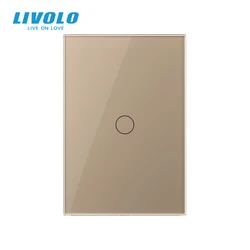 Livolo US Standard 1 Gang 2 Way Touch Screen Light Switch Wall Electric Switches