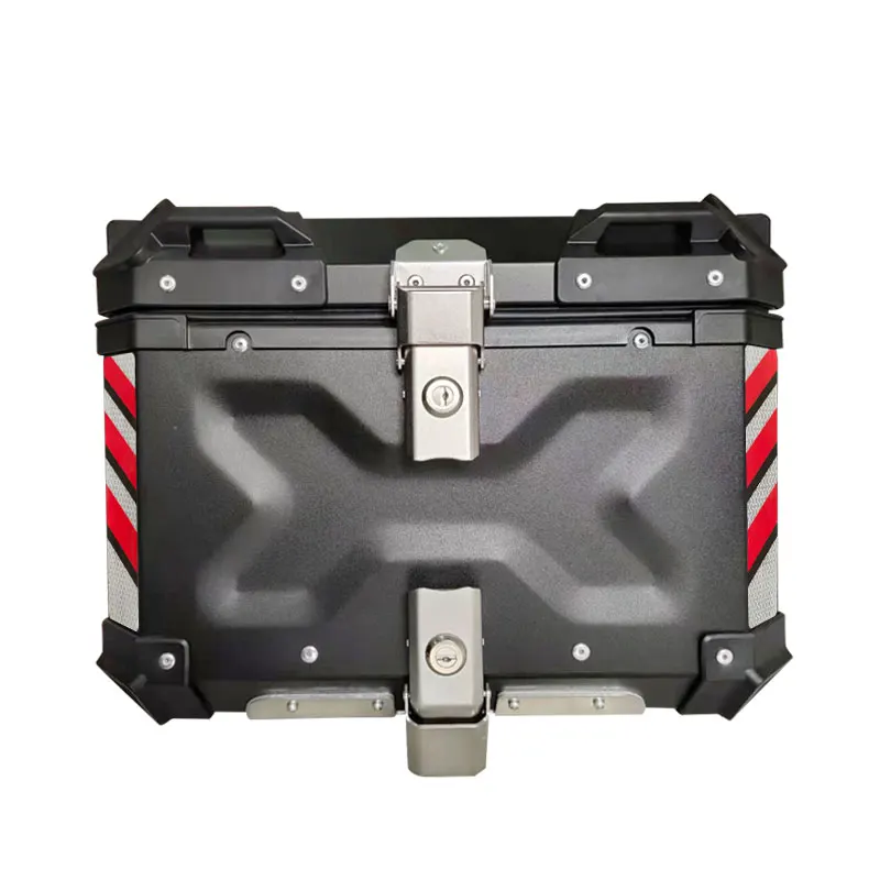 Коробка для доставки OHHO 45l Алюминиевый задний корпус мотоцикла верхняя