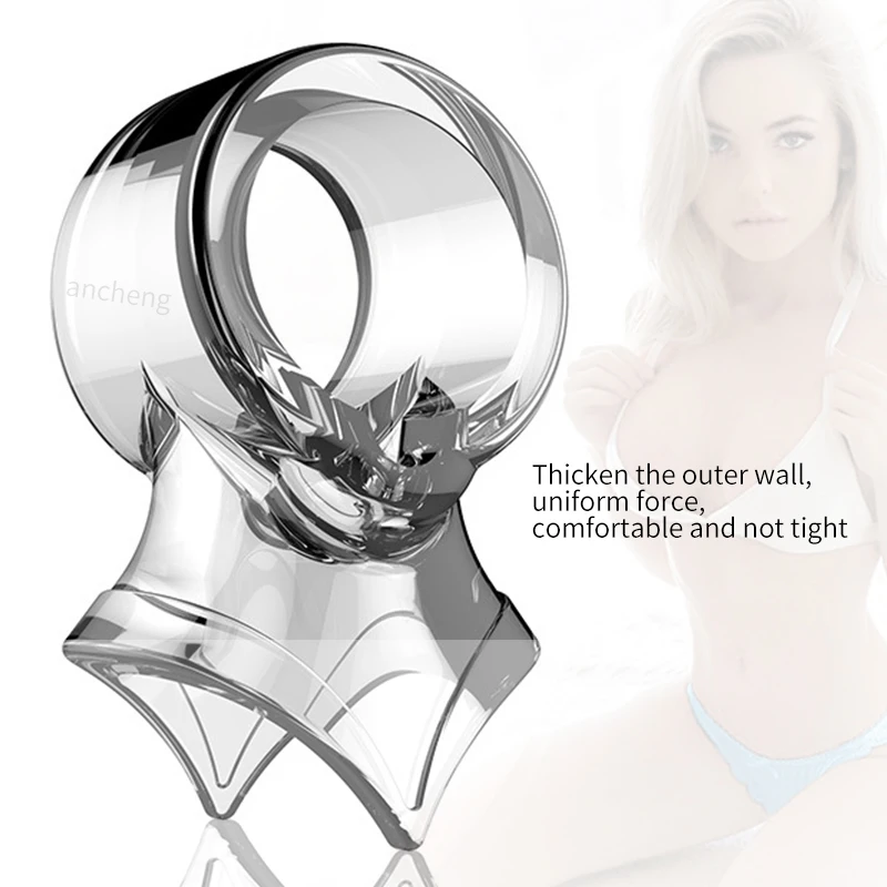 High quality TPE high elastic penis sleeve delay ejaculation penis ring for male adult flirting sex toys