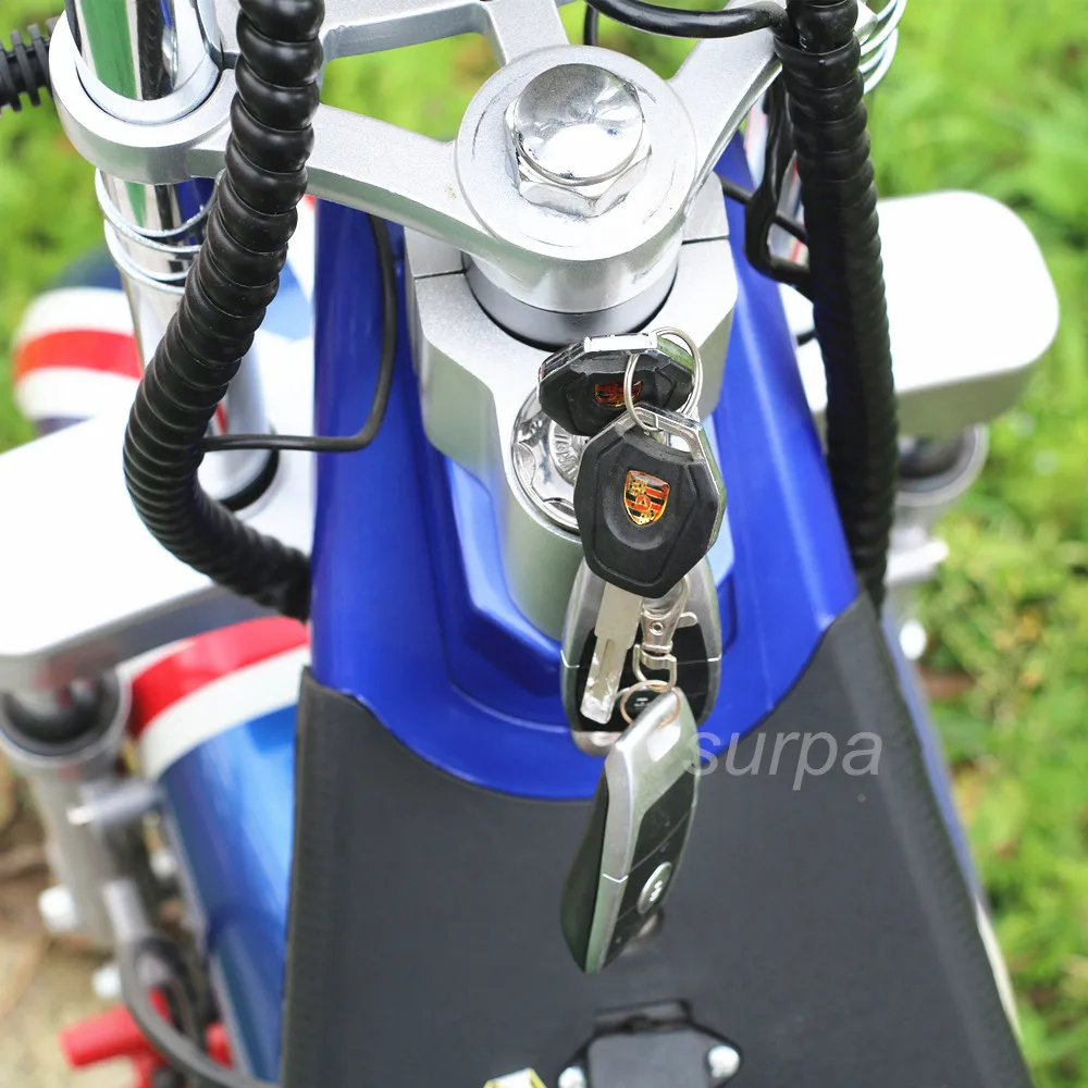 1500w 2000w 60V lithium battery 25km/h 45km/h fat tire citycoco eec big seat all electric scooter price