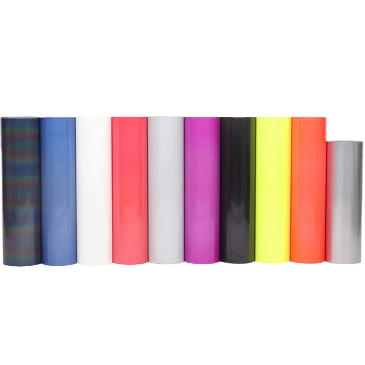 HTV Reflective Material Black Heat Transfer Vinyl Rolls Heat Transfer Vinyl For Clothing
