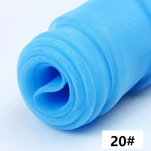 Sheer Organza Tulle Fabric for Wedding Canopy,Dress,Tutu Skirt,Clothing,Decorative,Black,White,Blue,Red,by the meter