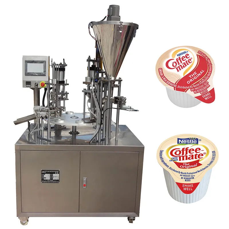 High Efficiency Automatic Rotary K Cup Coffee Cup Filling Sealing Machine