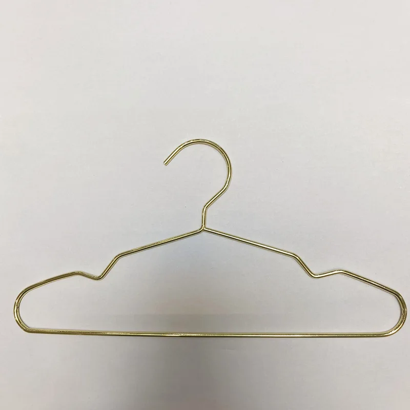 Pet clothing hanger Hooks for Pet Clothes Mini metal small clothes hanging Gold Cat Display Clothes Hanger