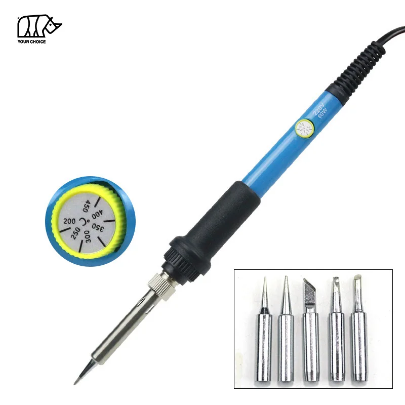 Factory direct sale 80W LCD thermostat electric soldering welding iron thermostat soldering iron 110V soldering iron set tools