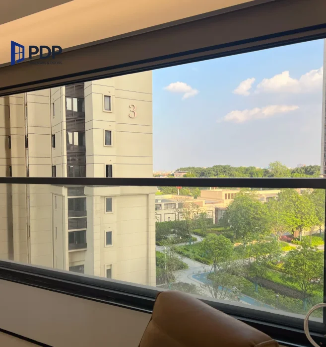 Free Design Double Hung Black Window Sliding SoundProof Energy Effective Aluminum Profiles Vertical Opening Pattern Steel Frame