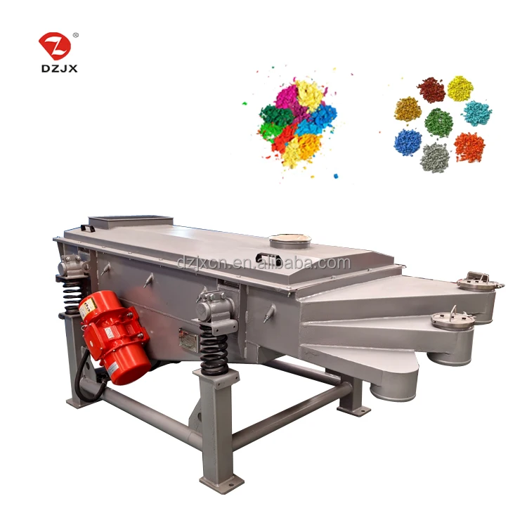 Synthetic Resin Plastic Polymer Additive Engineering Plastic Linear Vibrating Sieve Vibro Screen Sifter Machine