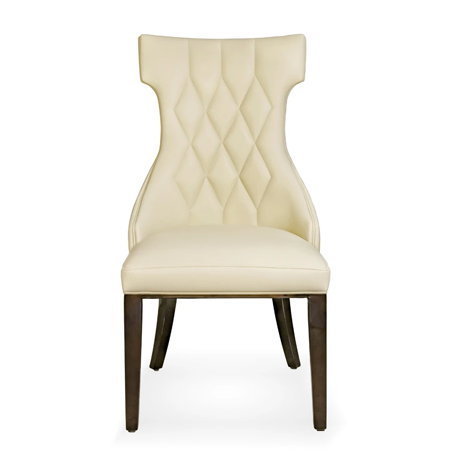 Velvet Home Dining Chair Set Chrome Plating Upholstered Wooden Furniture Dining Room Foam Enclosed