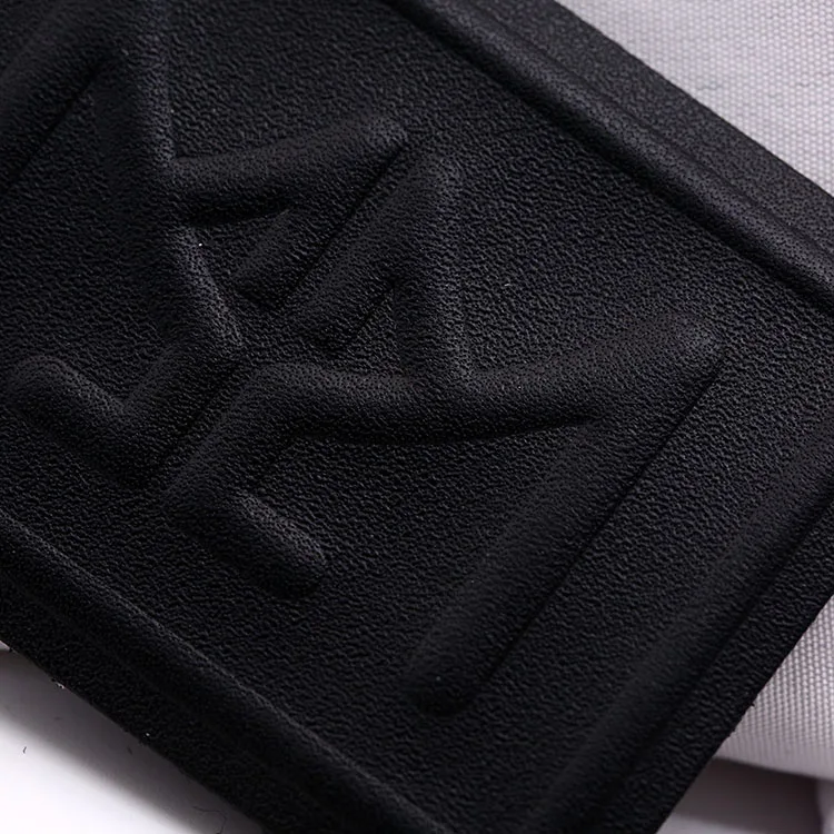 Luxury PU Leather Patches Customized Brand Name Logo Gold for Clothing Jeans Patches Factory Supply custom