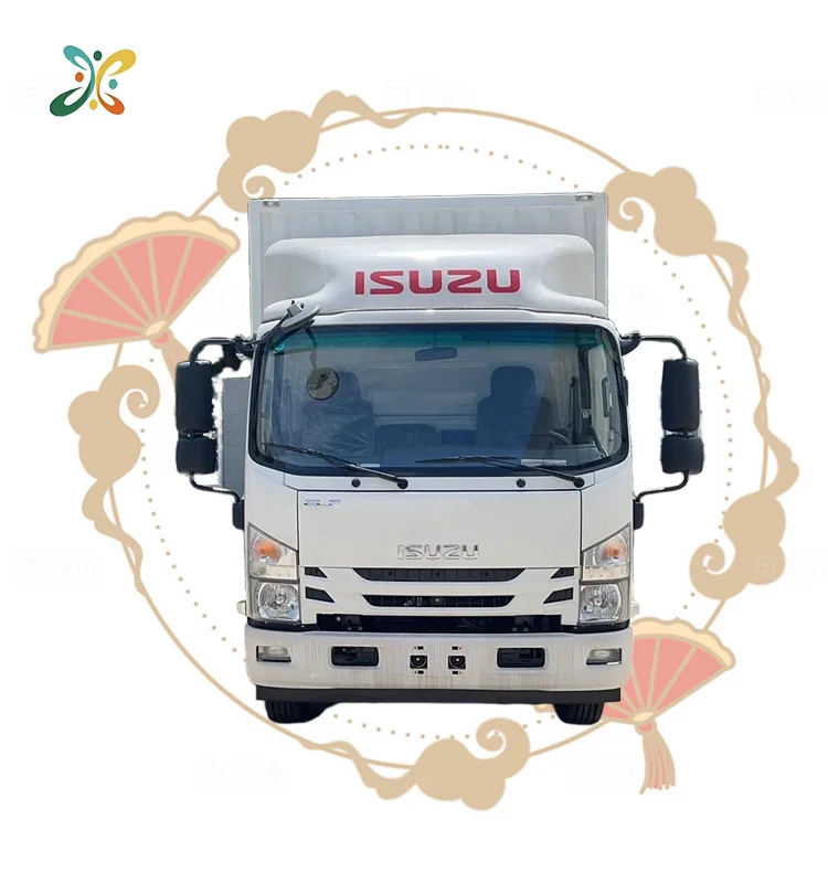 Used 1.5T 2T Refrigerated Box Truck Isuzu Double Cabs 6 Tyres Lhd 120Hp Mini Cold Van Box Truck With Thermo King Reefer
