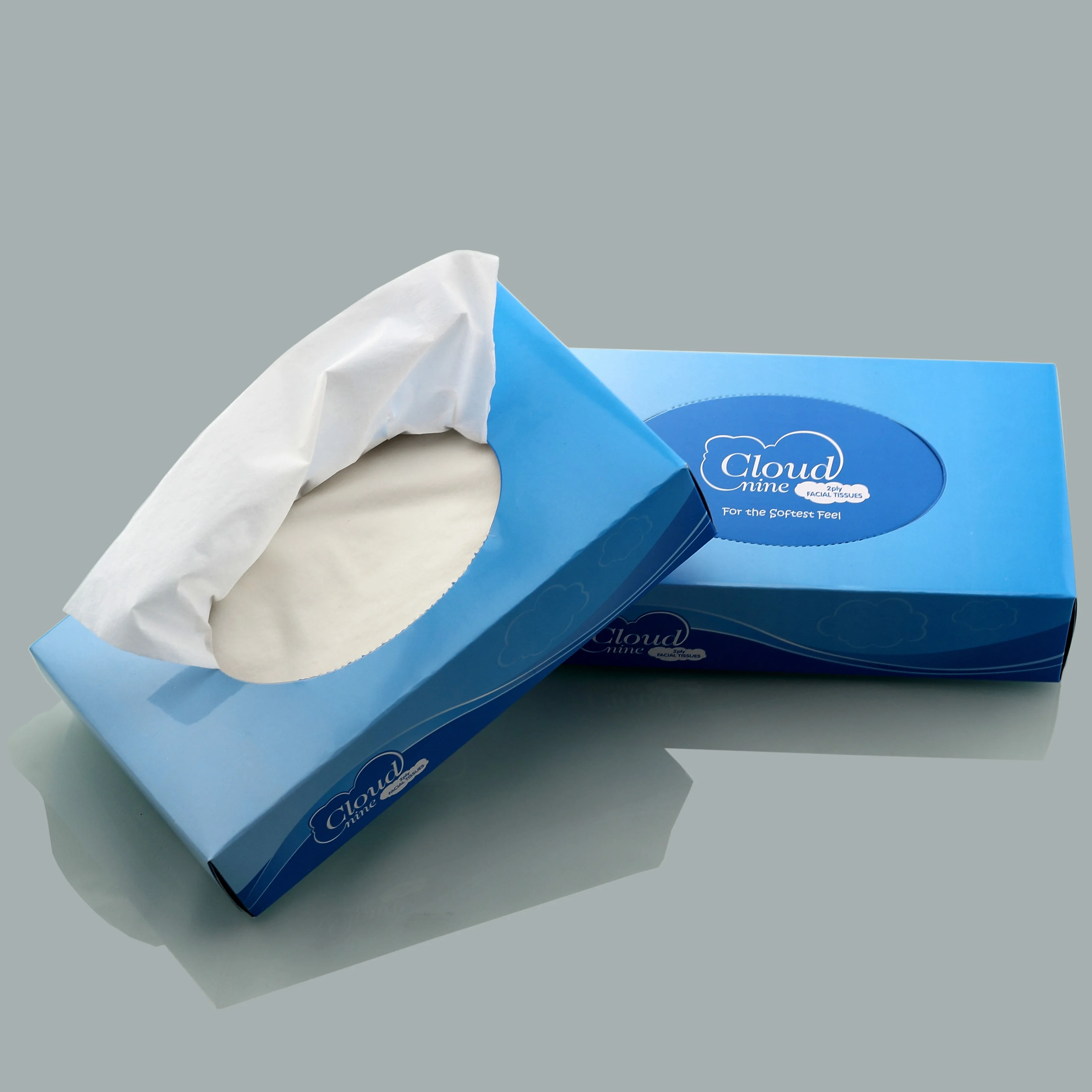 Soft pack facial tissue Virgin pulp Bamboo pulp Custom logo design 2ply to 4ply