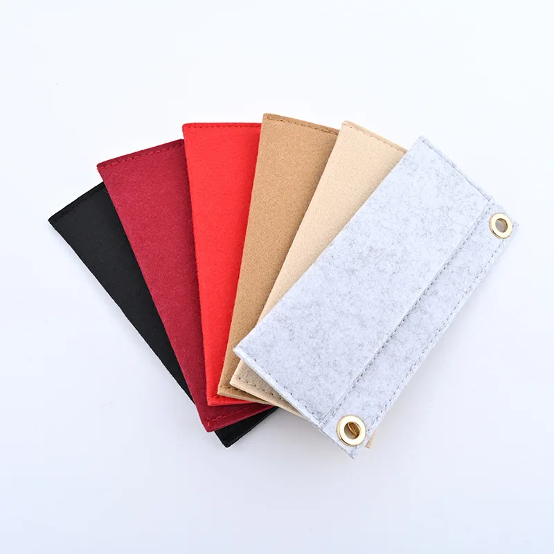customization accepted ladies felt wallet make up organizer coin bag