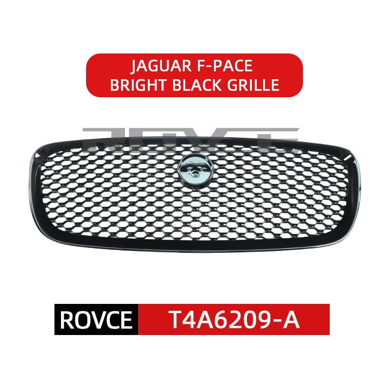 ROVCE Car Accessories Front Bumper ABS Grille Grill For Jaguar F-PACE black silver plating T4N12772 T4N1277 T4A6209 T4N13842