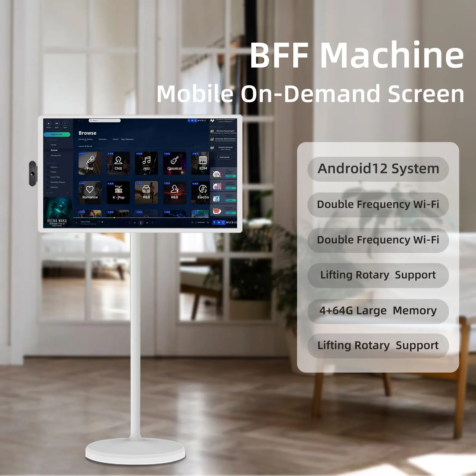 Professional 21.5 Inch stanbyme Remote Incell Touch Smart Live Streaming Equipment Machine Smart Display