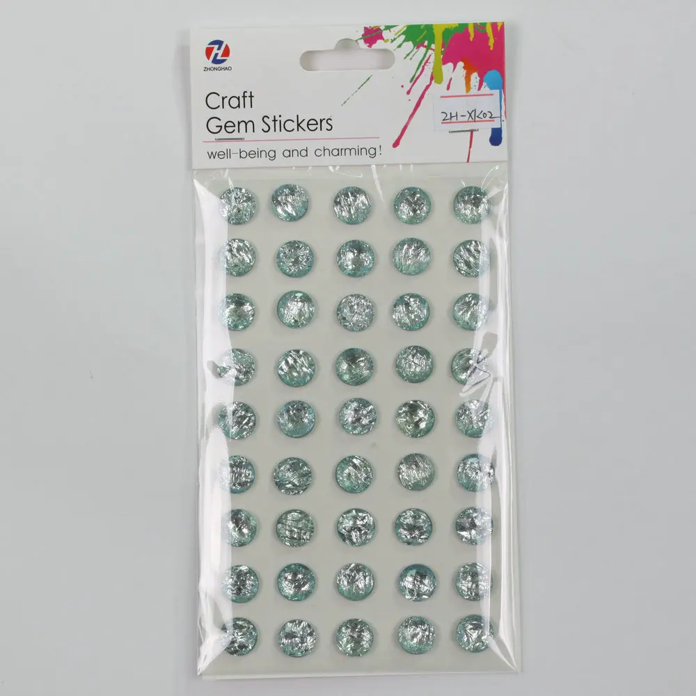 Rhinestone Stickers Self-Adhesive Assorted Shapes Jewels Stickers for Kids, Stick on Gems Bling Jewel Crystal Stickers