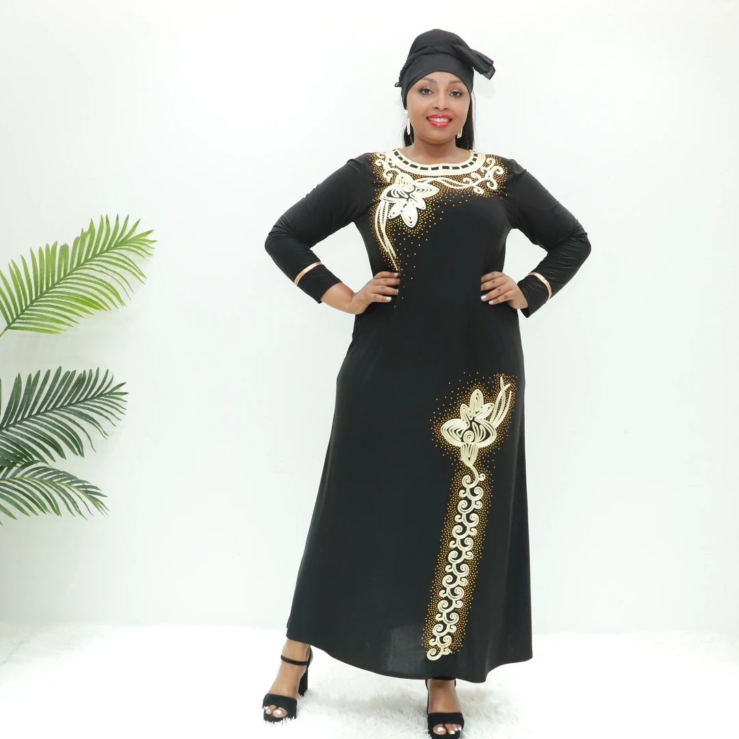 Embroidered attire abaya sets eid sets girls  JB2046F Togo abaya Muslimah dress