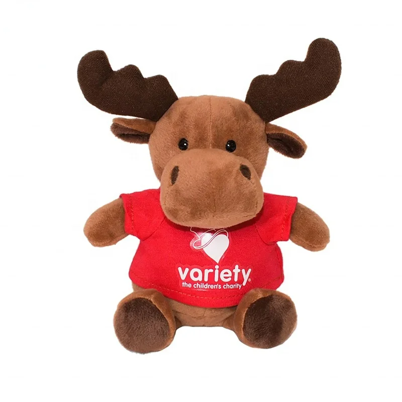 High quality custom design christmas moose stuffed and plush toys for decoration