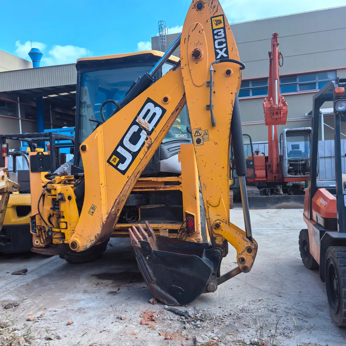Используемый мини-трактор JCB 4CX eco 3CX 4DX с фронтальным погрузчиком и экскаватором-экскаватором 1cx 3cx 4cx 4x4 экскаватор-погрузчик